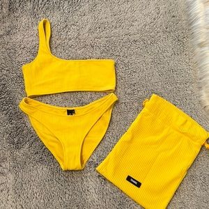 Yellow Triangl Bikini
